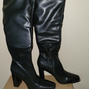 Steve Madden square heel knee boots